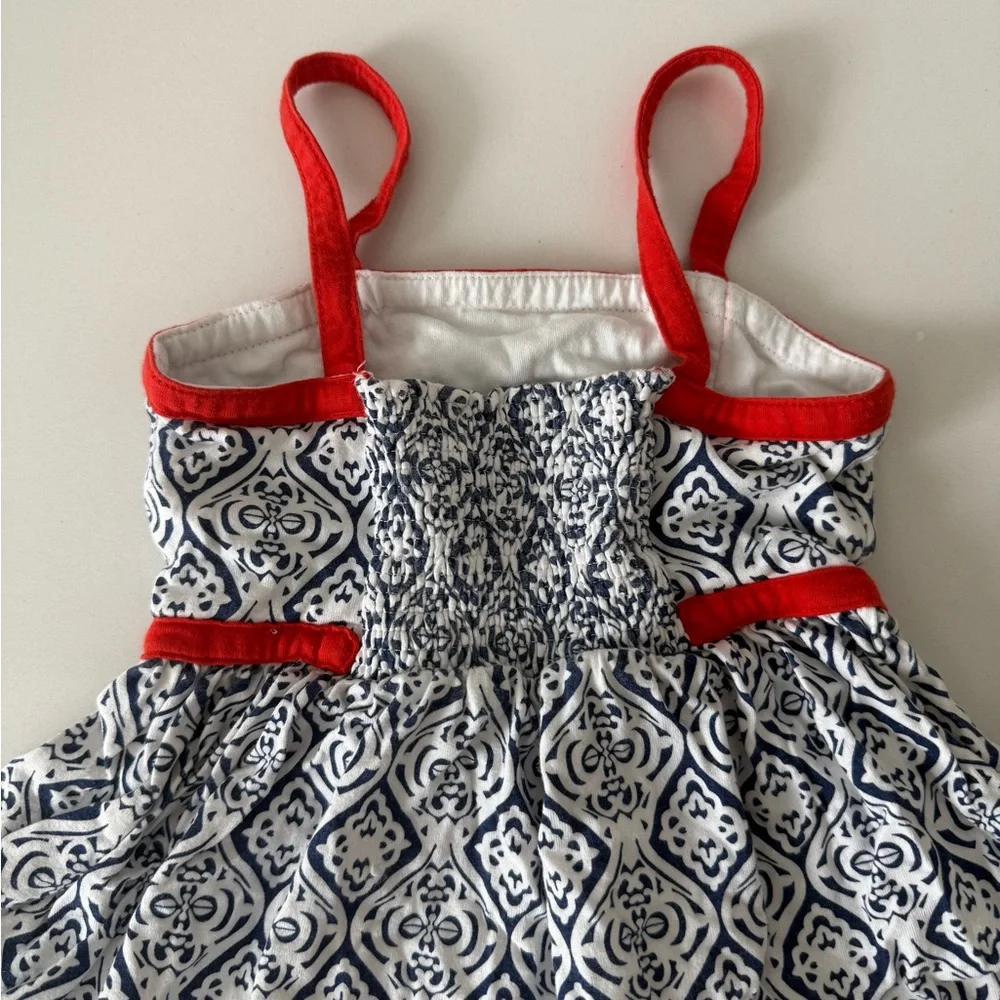 NAUTICA Red, White and Blue Tank Dress Size 4T